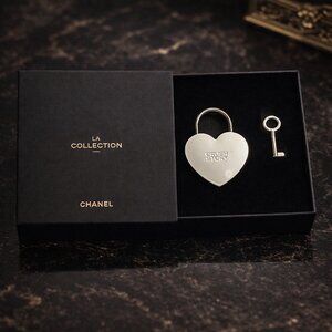 Chanel Heart Lock & Key Set – New in Box